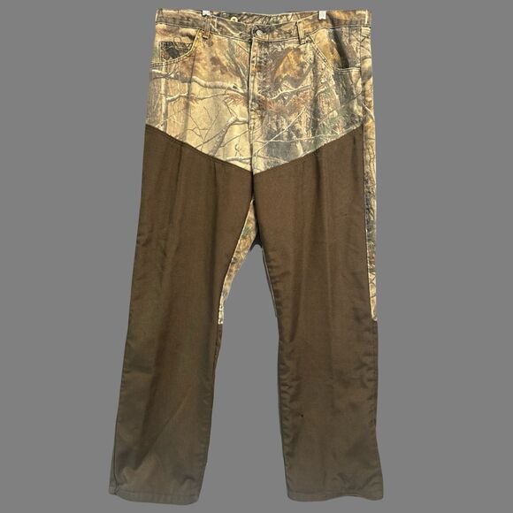Wrangler Pro Gear Camo Brush Pants Hunting Mens 40x32 Brown Realtree AP Hunting - Picture 1 of 14